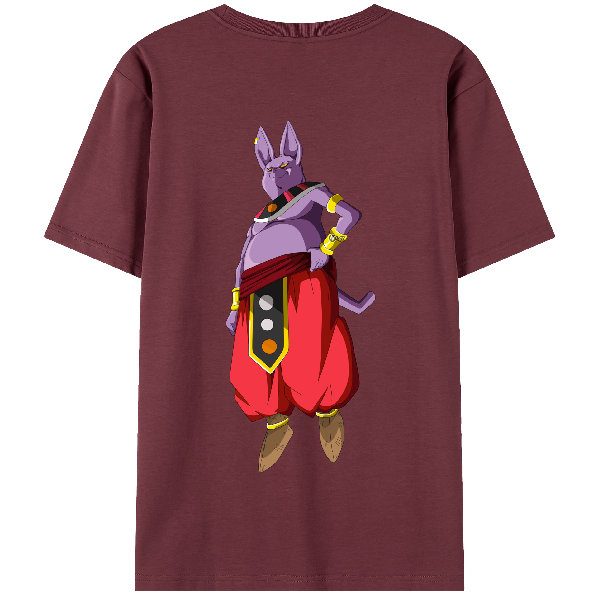 （画像用） ドラゴンボール シャンパ DRAGON BALL Champa 綿100％半袖Tシャツ（背面プリント）